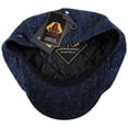 thumbnail image 4 of Harris Tweed Skye Wool Newsboy Cap - M - Blue/Black, 4 of 6