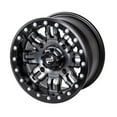 thumbnail image 4 of (4 Pack) 4/156 Tusk Teton Beadlock Wheel 14x7 5.0 + 2.0 Gun Metal/Black For Polaris RANGER CREW SP 570 NorthStar Edition 2022-2024, 4 of 6