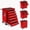 Red, variant on 24" Rolling Tool Chest with 4 Drawers,Heavy Duty Steel Mobile Tool Storage Cart with Central Locking System Side Pegboard Hooks Lockable Casters for Garage Workshop