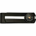 thumbnail image 1 of Stainless Steel Polished Black Ip-Plated Functional Compass Money Clip (54.7 X 15.8) Made In China -Jewelry By Sweet Pea, 1 of 6