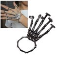 thumbnail image 2 of Bracelet Main Squelette Halloween Élastique Bracelet Punk Noir, 2 of 7
