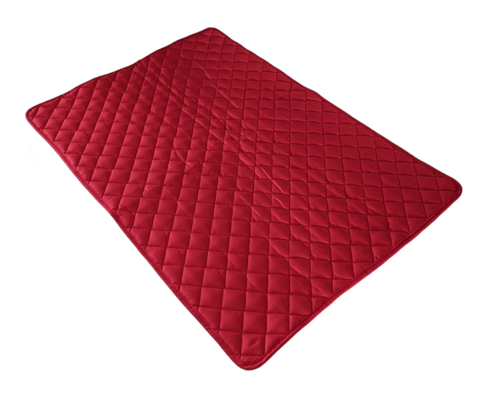 Stove Top Cover and Protector for Glass, Ceramic Stove - Quilted Material - Handmade - Color Red