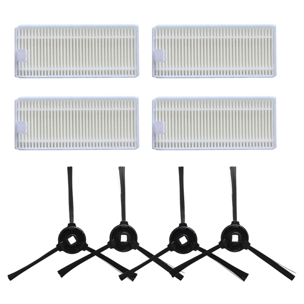 For Lefant M520/M501 Replacement Parts,Washable 4 HEPA Filters+4 Side  Brushes Accessories Kit for Robot Vacuum Cleaners - Walmart.com