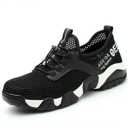 

Work Boots Breathable Safety Shoes Men s Lightweight Summer Anti-Smashing Piercing Work Sandals Protective Single Mesh Sneaker