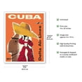 thumbnail image 2 of Cuba - Delta Air Lines - Cuban Dancer - Douglas DC-7 - Vintage Airline Travel Poster by William G. Slattery c.1957 - Fine Art Matte Paper Print (Unframed) 16x20in, 2 of 4