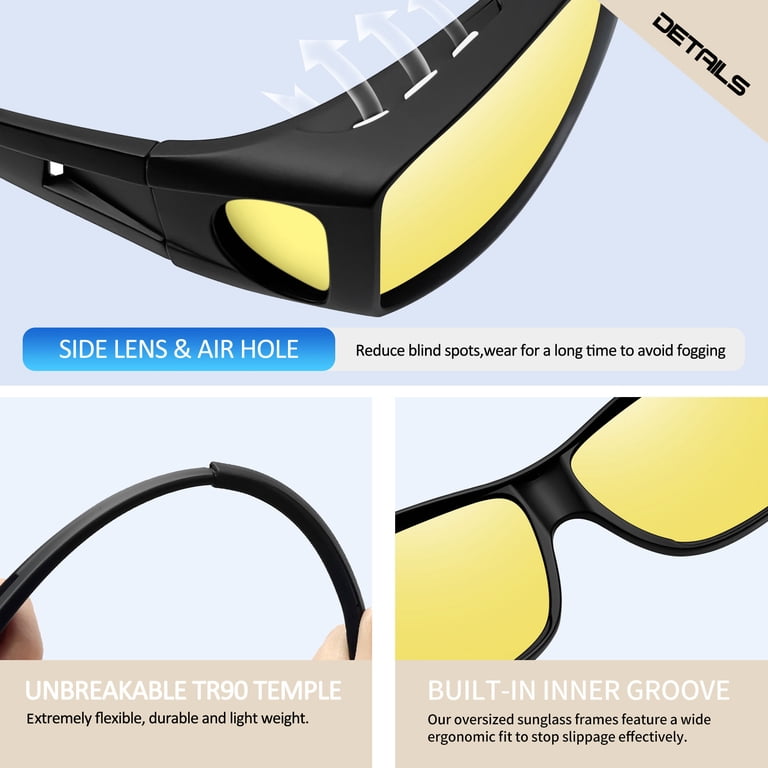 Joopin Light Changing Photochromic Fit-Over Sunglasses photo 5