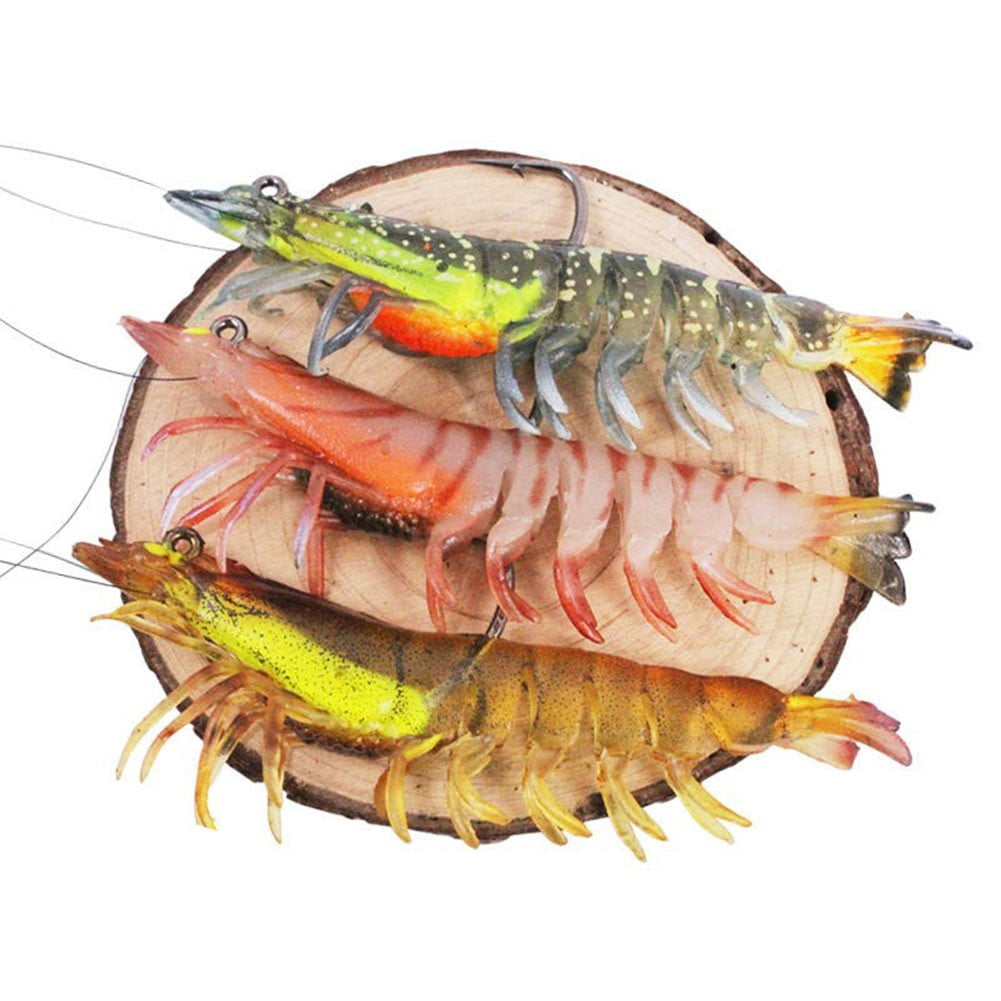 9cm/10.5g Crayfish Shrimp Shaped PVC Soft Bait Fishing Lure