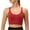 Red, variant on Penkiiy Sports Bras for Women Women's Sports Bra Fitness Running Shockproof Yoga Tank Top Front Zipper No Steel Ring Comfort Sports Bra Gathering Shockproof Measures Black Bras