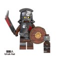 thumbnail image 4 of Set de 8 Figuras de Guerrero Oscuro, Personajes de Saga Épica con Armadura Detallada, Juguete de Bloques de Construcción para Coleccionistas y Juego Creativo, 4 of 9