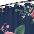 thumbnail image 3 of Pioneer Flower Floral Print Pattern Shower Curtain 72"x84" ,Bathroom Decorative Shower Curtains Set with 12 Hooks,Modern Waterproof Washable Shower Curtain, 3 of 6