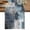 Blue Grey White, variant on Table Runner 72 Inches Long, Teal Grey Decorative Table Runner for Party Wedding Home Decor, Modern Oil Painted Abstract Art Aesthetics Dresser Scarves for Bedroom Kitchen Tables Decor 13x72 Inch
