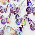 thumbnail image 7 of CxhicLuv 12pcs Butterfly Wall Stickers, Magnetic Christmas Home Décor, Colorful 3D Wall Decals, Living Room & Bedroom Holiday DIY Decorations, Indoor/Outdoor Seasonal Wall Art, 7 of 7