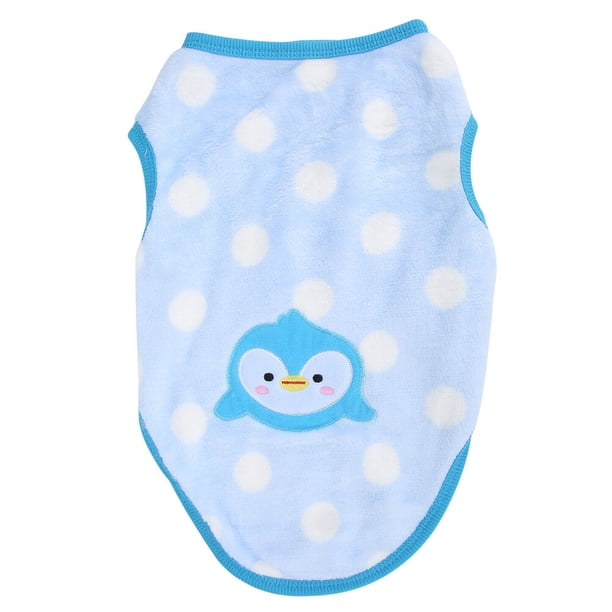 Transpirable y cálido mascota perro gato invierno suéter abrigo chaqueta chaleco ropa (XL Dot Little Bird)