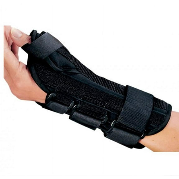 ProCare ComfortFORM Wrist Brace with Abducted Thumb, Right Hand, Black, Medium, 1 Count