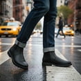 thumbnail image 6 of Milwaukee Motorcycle Clothing Co. Men's Kickstart Black Leather Motorcycle Boots, MBM9009 10, 6 of 9