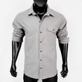 thumbnail image 6 of Guluxicc Shirts for Men Button Down Long Sleeve Shirts with Multi Pockets Hiking Summer Casual Outfit, 6 of 7