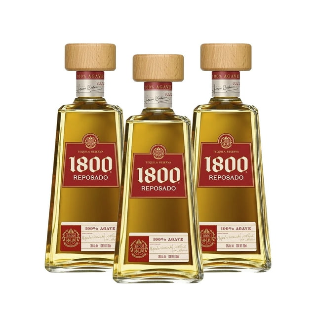 Pack De 3 Tequila 1800 Reposado 700 Ml