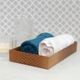 thumbnail image 3 of Genuine Leather Rectangle Storage Tray, Golden Brown, Shower and Bathroom Accessory, 3 of 3