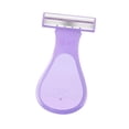 thumbnail image 2 of Afeitadora manual para mujer, herramienta de depilación corporal, multifunción, mango ergonómico, herramienta de belleza compacta, recortadora de Púrpura, 2 of 8