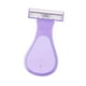 thumbnail image 2 of Afeitadora manual para mujeres, herramienta práctica para depilarse cuerpo con mango ergonómico, herramienta de belleza para espalda, piernas y uso Púrpura, 2 of 9
