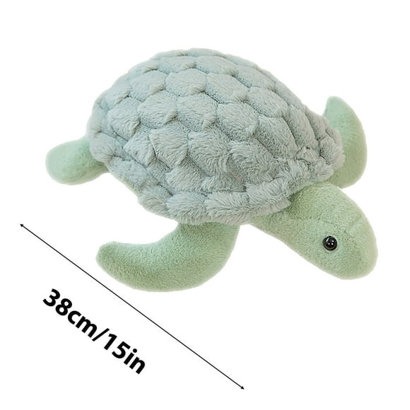 TOPRenddon Soft Plush Sea Turtle Stuffed Animals, Cute Turtle Plush Pillow, Tortoise Plush Toys Doll Girlfriend Birthday for Boys and Girls (Green 14.9inch)