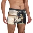 thumbnail image 4 of Salouo Swordsman Cool Dragon Print Men's Boxer Briefs,Breathable Underwear Elastic Waistband Briefs for Men -Large, 4 of 8