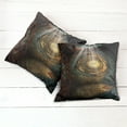 thumbnail image 2 of Ambesonne Fantasy Throw Pillow Cover 2 Pack, Clock Dream Sky Fiction, 18", Brown and Teal, 2 of 6