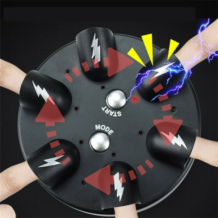 

Clearance!Holloyiver 2PCS Lie Detector Test Shock Finger Game Shocking Shot Roulette Cogs of e Funny Electric Amazing Chance Toy Hand Buzzer Games Kids Adults Family Party
