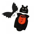 thumbnail image 5 of URMAGIC Newborn Infant Baby Boy Girls Halloween Bat Costume 4PCS Romper 0-24 Months, 5 of 5