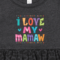 thumbnail image 4 of Inktastic I Love My Mamaw Cute Granddaughter Girls Baby Dress, 4 of 5