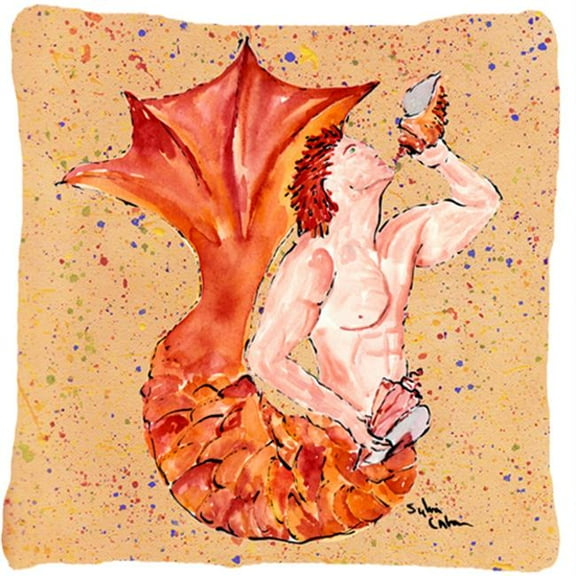 Merman Decorative Fabric Pillow