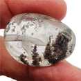 thumbnail image 2 of Lodalite Quartz Oval Pendant Figurine Bead | Clear Included|1 Bead| 32x23x14 mm|, 2 of 12