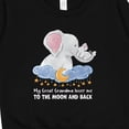 thumbnail image 3 of Inktastic My Great Grandma Loves Me to the Moon and Back Elephant Toddler Sweatshirt, 3 of 4