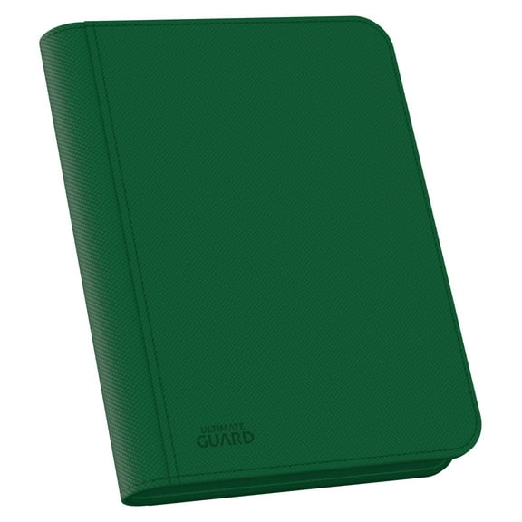 Ultimate Guard 4 Pocket Zipfolio Xenoskin Card Binder, Green