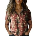 thumbnail image 3 of Seductiva Chemises pour Femmes jusqu'à 50 % de Réduction Chemise en Coton Imprimée Mode Chemises Décontractées Manches Courtes Blouse, 3 of 3