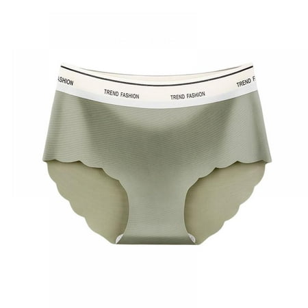 

Xmarks Women s Seamless Hipster No Show Invisible Ice Silk Stretch Underwears Bikini Underwear Panty Green XL