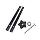 thumbnail image 2 of Kit de guía de inglete de aluminio para fresadoras con perilla de arandela de perno y ranura para fijación Negro, 2 of 9