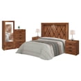 thumbnail image 1 of Recamara King Size Kessa Muebles 5 Piezas Encino 200 x 170 x 11 cm, 1 of 5