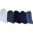 thumbnail image 2 of Meso Men's 4 Pairs Extra Thick Wool Socks SolidDark Gray, 2 of 2