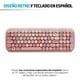 thumbnail image 5 of Kit de Teclado y Mouse Inalámbrico Redlemon Diseño Retro Vintage USB, 5 of 8