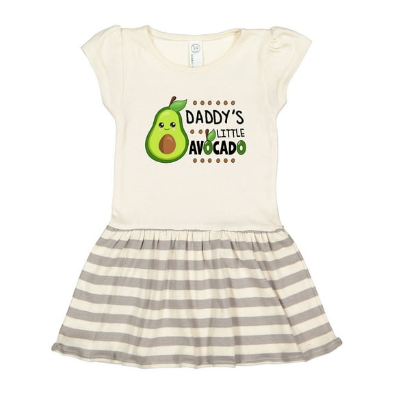 Inktastic Daddy's Little Avocado with Cute Baby Avocado Gift Toddler Girl Dress