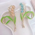 thumbnail image 2 of Pastoral Style Large Hair Clips with Tulips Shape Hair Clips for Women Thick Hair Durable Jaw Clips for Thick Hai, 2 of 4