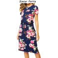 thumbnail image 2 of Vestido floral de manga corta de verano Simier Fariry 2024 para mujer, 2 of 6