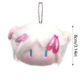 thumbnail image 3 of Llavero con muñeca «Messy Bun», llavero de peluche con pelo de punta, adorno para colgar y colgante para bolsos, 3 of 5