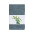 thumbnail image 5 of Authentic Hotel and Spa  Turkish Cotton Palm Fronds Embroidered Teal Blue 4-piece Towel Set, 5 of 5
