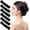 (Medium) Black, variant on 6 count Womens Classic Duckbill Clips Side Slide Firm Grip Barrettes Girls Beauty Accessory Plastic Pin Hailip Clamps Beautiful Hair Decor, Medium Transparent Multicolor