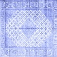 thumbnail image 1 of Ahgly Company Machine Washable Indoor Square Persian Blue Traditional Area Rugs, 3' Square, 1 of 4