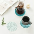 thumbnail image 4 of TIMIFIS Cotton Rope Placemat Woven Round Non Slip Non Scald Cotton Yarn Placemats Thermal Insulation Durables Table Insulation Coasterss Coasterss 6Pcs with Storage Holders Kitchen Gadgets, 4 of 6