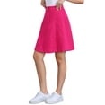 thumbnail image 4 of INSPIRE CHIC Women's Skirts High Waisted A-Line Flared Casual Jean Denim Skirt S Hot Pink, 4 of 6