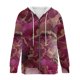 thumbnail image 4 of Puntoco moda mujer manga larga cremallera frente abierto suelta prendas de vestir exteriores blusa estampada abrigo Tops bolsillos blusa con capucha liquidación Puntoco Puntoco-6441, 4 of 4